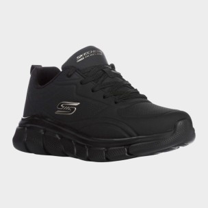 Ανδρικά Παπούτσια Skechers Debossed Lace Up Pu Sneaker 118110-BBK