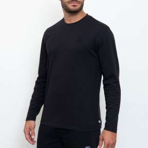 Ανδρική Αθλητική Μπλούζα Μακρυμάνικη Russell Athletic L/S Crewneck A25-002-2-099 ΜΑΥΡΟ