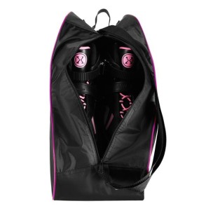 Τσάντα μεταφοράς Inline Rollers με φερμουάρ Nils Extreme TS306 Μαύρο/Ρόζ (One Size)