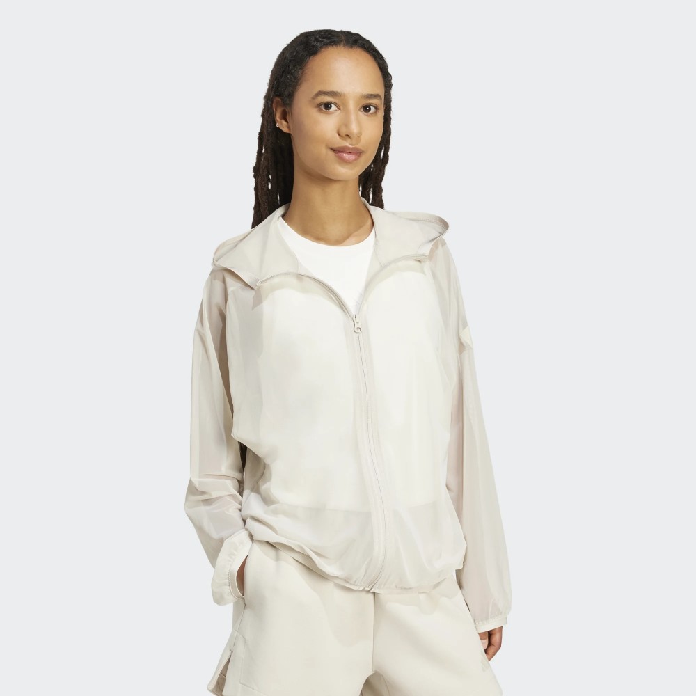 Γυναικεία Ζακέτα Adidas Soft Lux Mesh Full-Zip Hoodie JV9858