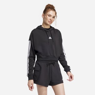 Γυναικείο Φούτερ Adidas Sportswear 3 Bar Logo Stripes Hooded JE0017