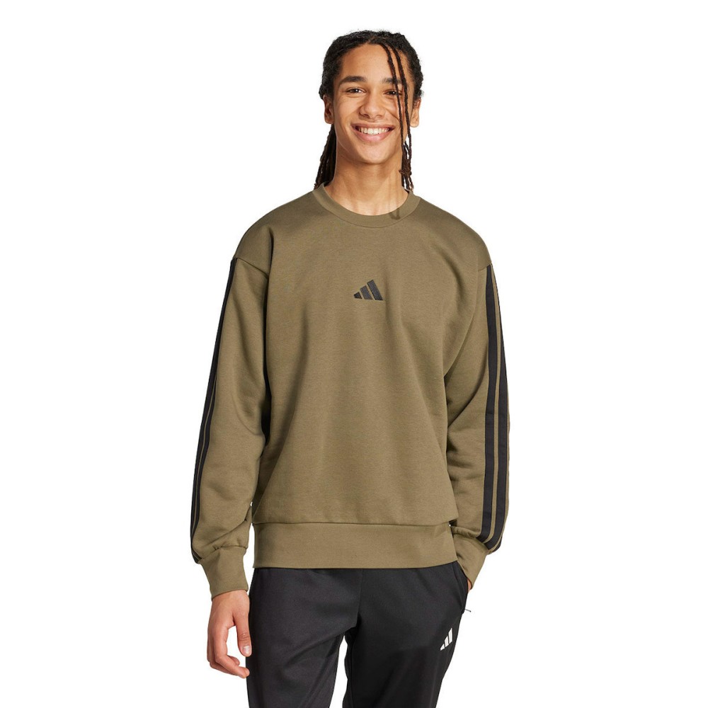 Ανδρικό Φούτερ Adidas Essentials 3-Stripes Fleece Sweatshirt KB7648