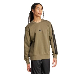 Ανδρικό Φούτερ Adidas Essentials 3-Stripes Fleece Sweatshirt KB7648