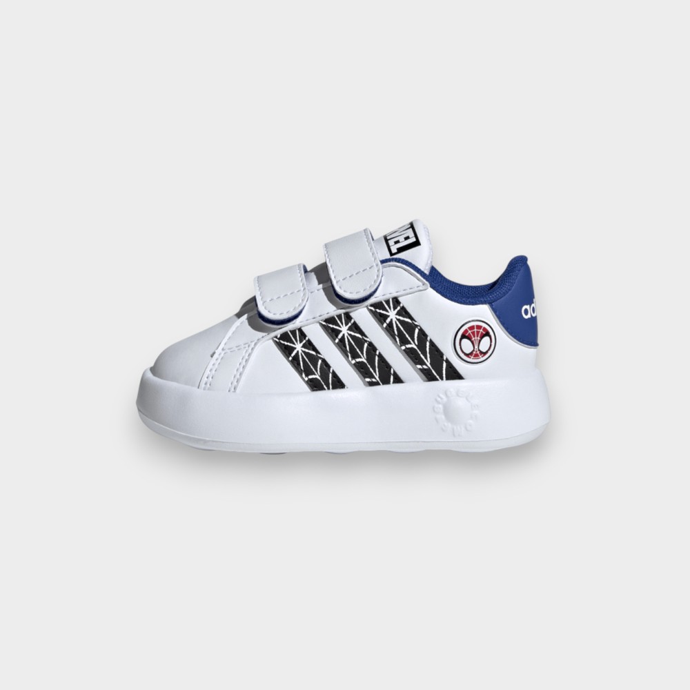 Παιδικά παπούτσια adidas Marvel s Spider-Man Grand Court Shoes ID8017 Λευκό