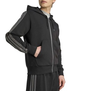 Ανδρικη Ζακετα Adidas Holiday 3-Stripes JM1695 Μαύρο