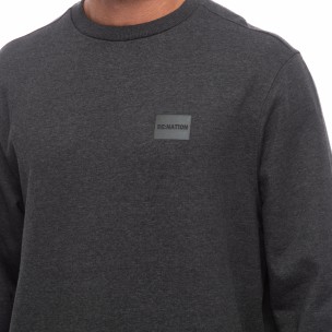 Ανδρική Μπλούζα Be:Nation Logo Crew Neck Charcoal 06302508-3F
