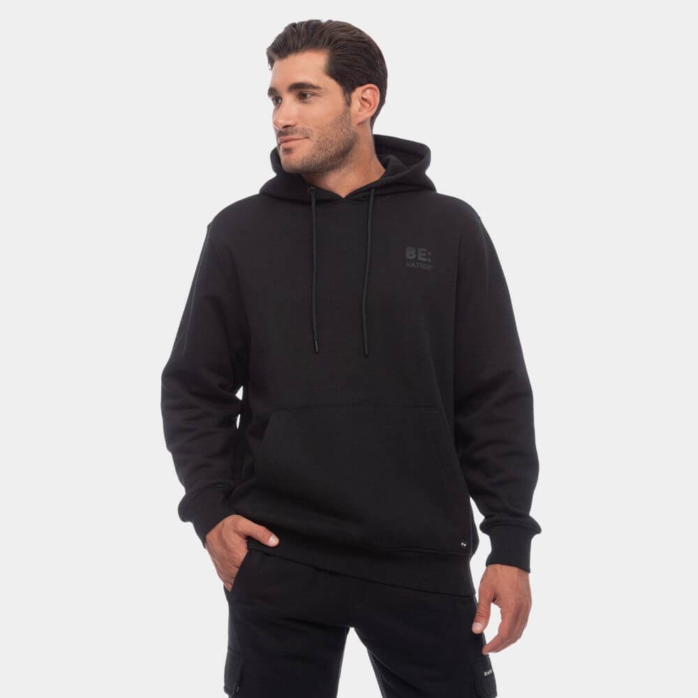 Ανδρικό Φούτερ με κουκούλα Be:Nation Logo Hoodie Black 06302502-01