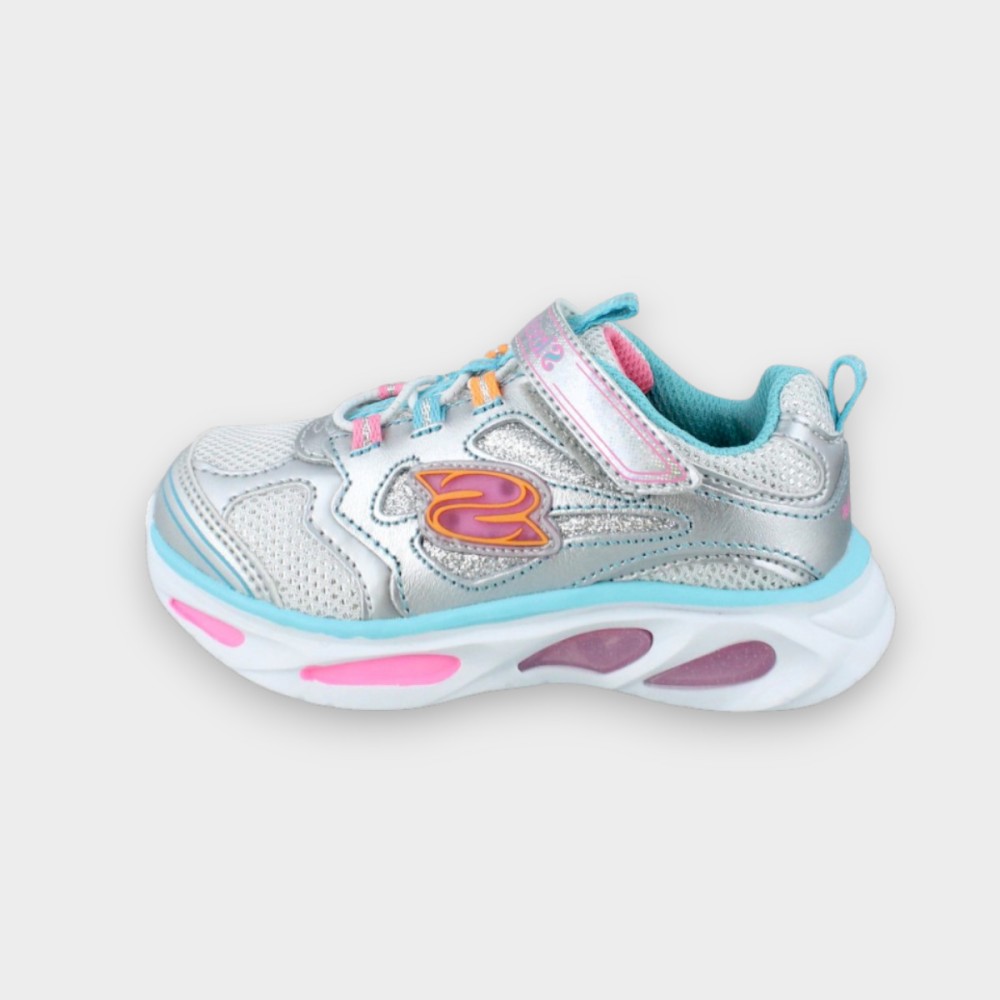 Βρεφικά Παπούτσια Skechers Lighted Bungee κ' Strap W/Sparkle Mesh 10477N-SMLT