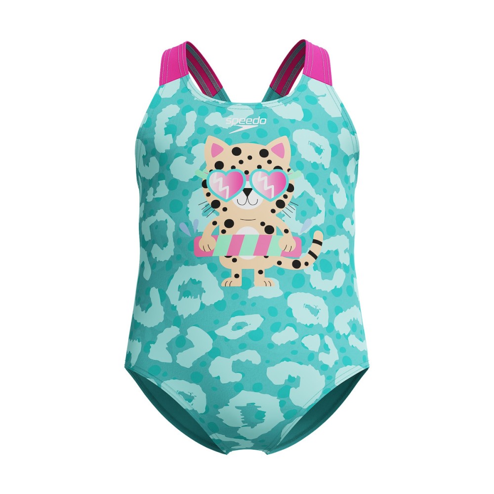 Παιδικό Μαγιό Ολόσωμο Speedo Infant Girl's Learn to Swim Printed Swimsuit 003739-16243