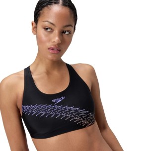 Γυναικείο μαγιό κολυμβητηρίου SPEEDO WOMENS 2 PIECE BIKINI SWIMSUIT.PLACEMENT BLACK SPORT SWIMMING COSTUME 0035461-8692