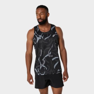 Ανδρική Μπλούζα T-shirt Asics Road All Over Print Singlet 2011D091-001