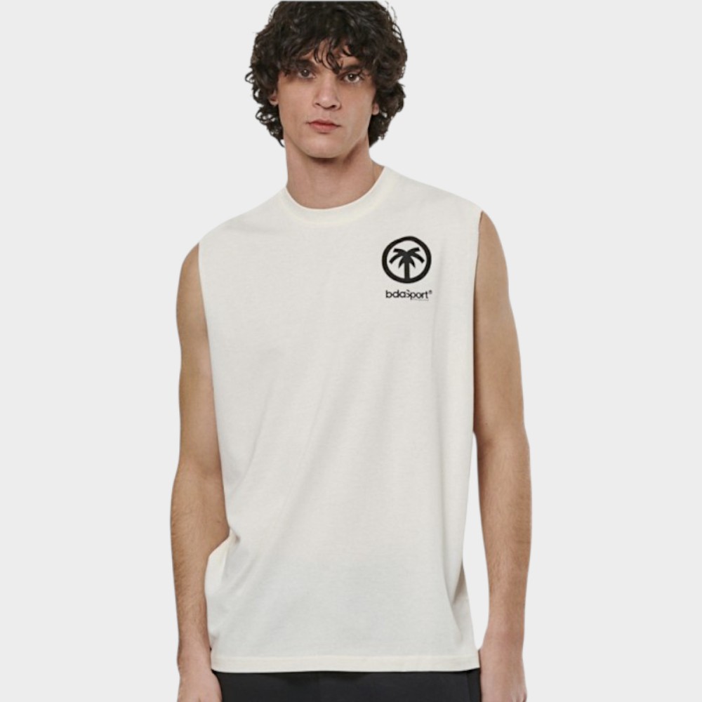Ανδρικό Αμάνικο Body Action Men's Classic Tank Tee 043509-01 (White Allysum)