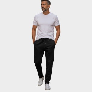 Ανδρικό Παντελόνι Φόρμας BeNation Essential Heavy Jersey Open Hem Pants 02312501-01 (Black)