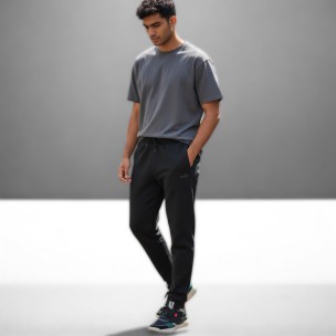 Ανδρικό Παντελόνι Φόρμας Body Action Basic Men Pants 023247-01 Black