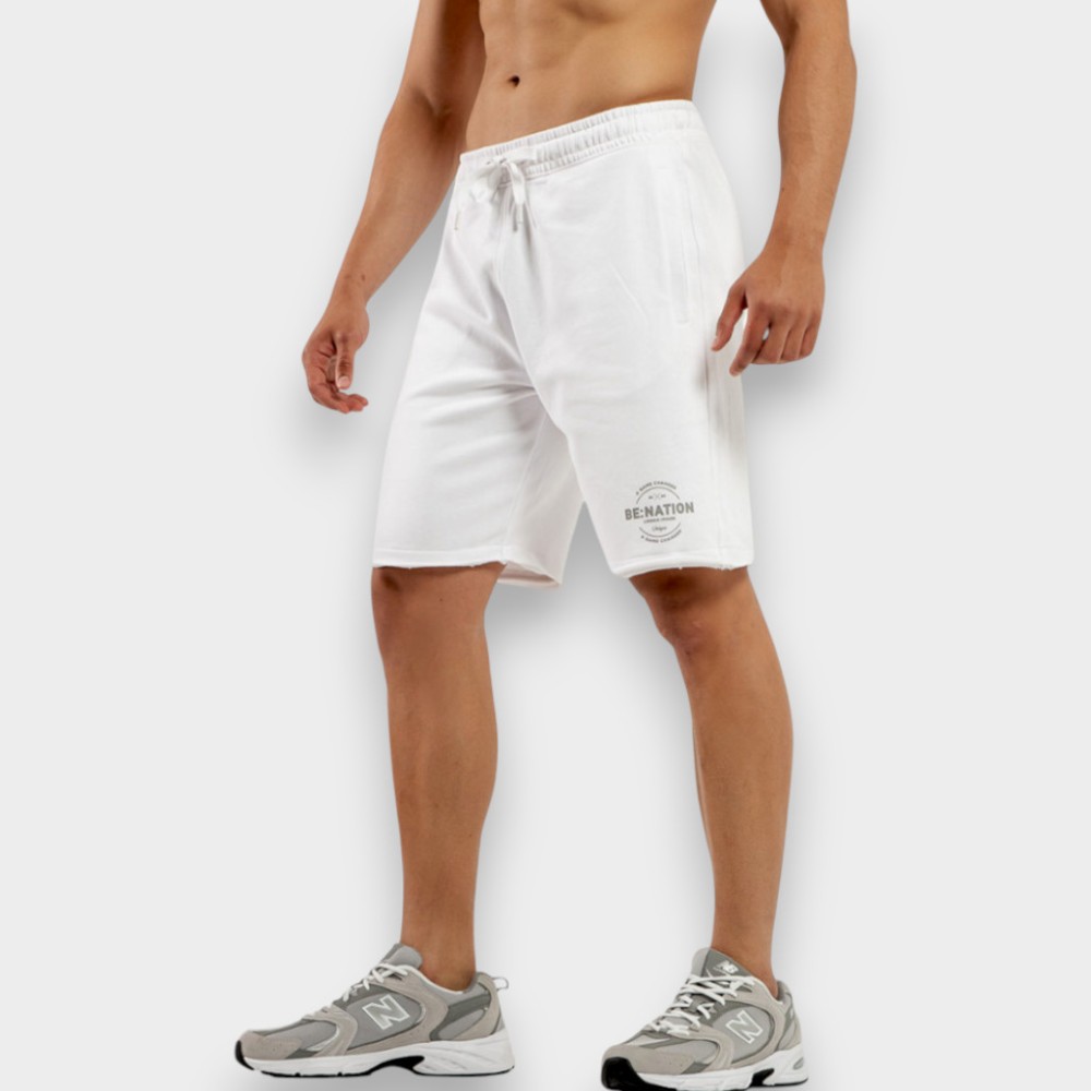 Ανδρική Βερμούδα BeNation Essentials Terry Shorts 03312504-02 (White)