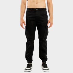 Ανδρικό Παντελόνι Be:Nation Cargo Pants Elastic Hem 02312504-01 (Black)