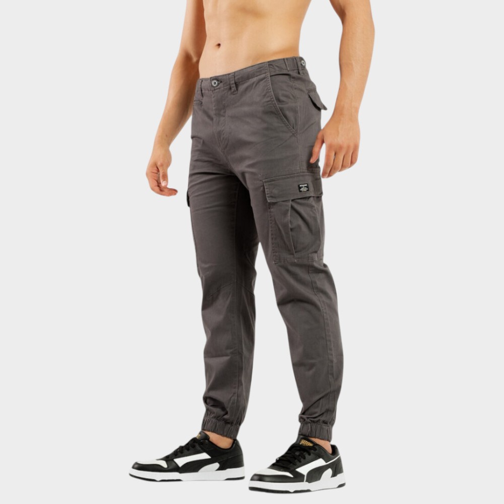 Ανδρικό Παντελόνι Be:Nation Cargo Pants Elastic Hem 02312504-3F (Charcoal)