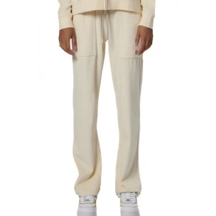 Γυναικείο Βελουτέ Παντελόνι Φόρμας Body Action Women's Basic Velour Pants 021533-01 (Birch Cream)