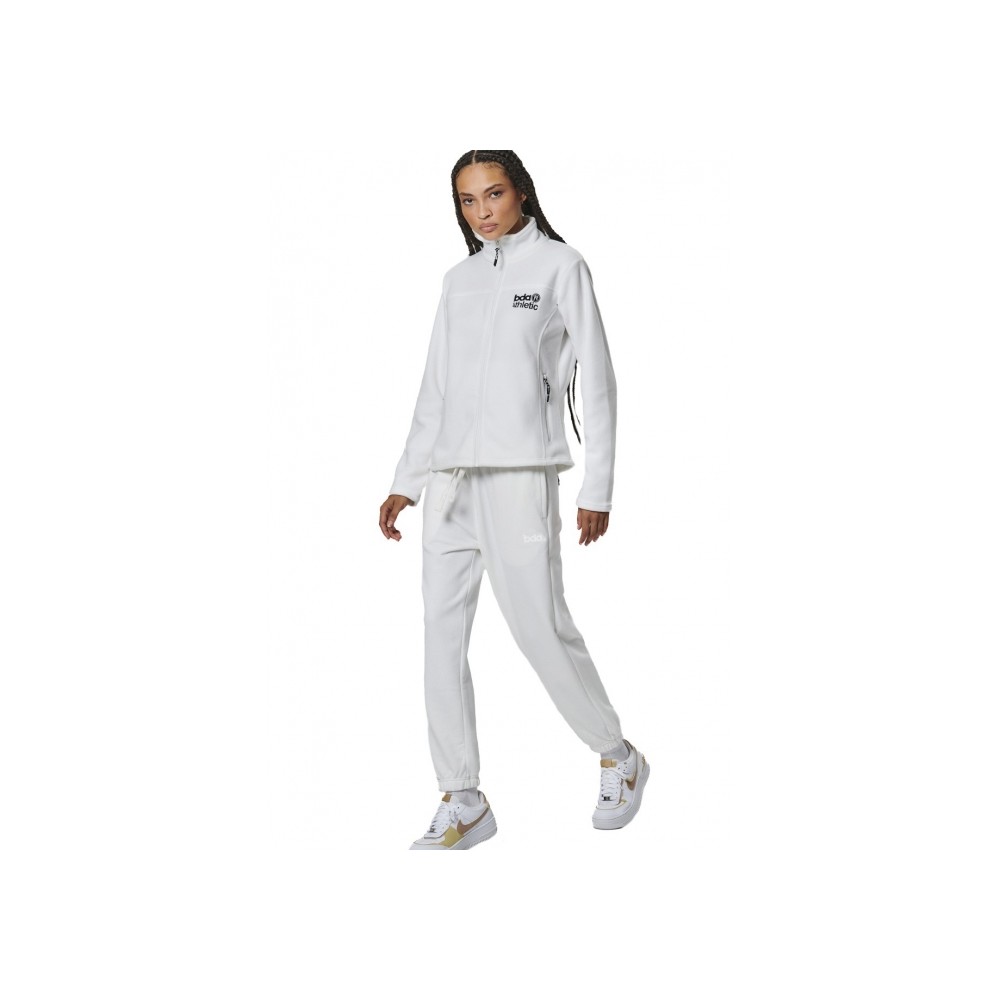 Γυναικείο Παντελόνι Φόρμας Body Action French Terry Velour Pants 021536-01 (Star White)