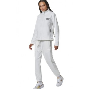 Γυναικείο Παντελόνι Φόρμας Body Action French Terry Velour Pants 021536-01 (Star White)