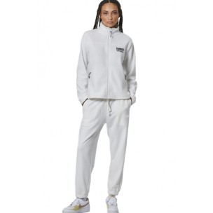Γυναικείο Παντελόνι Φόρμας Body Action French Terry Velour Pants 021536-01 (Star White)