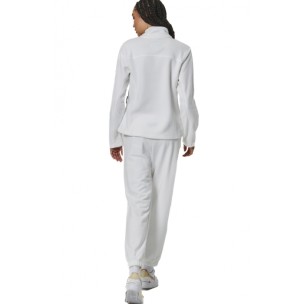 Γυναικείο Παντελόνι Φόρμας Body Action French Terry Velour Pants 021536-01 (Star White)