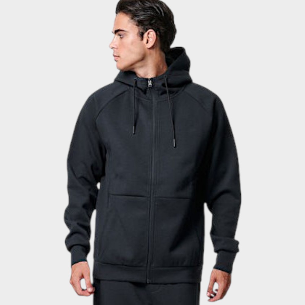Ανδρικό Φούτερ με Κουκούλα Body Action Men's Sport Gym Tech Zip Hoodie 073420-01 Black