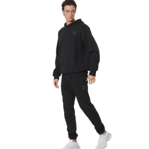 Ανδρικό Παντελόνι Φόρμας Body Action Men's Soft Fleece Track Pants 023535-01 (Black)