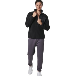 Ανδρικό Παντελόνι Φόρμας Body Action Men's Soft Fleece Track Pants 023535-03B (Boulevard Grey)