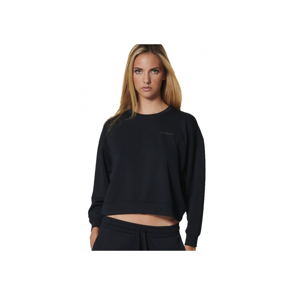 Γυναικείο Φούτερ Body Action Women's Modal Crop Sweatshirt 061527-01 (Black)