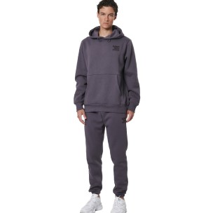 Ανδρικό Φούτερ με Κουκούλα Body Action Men's Soft Fleece Hoodie 063514-01 (Boulevard Grey)
