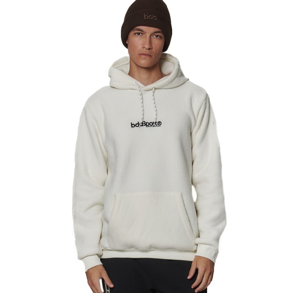 Ανδρικό Φούτερ με Κουκούλα Body Action Men's Serpa Fleece Hoodie 063516-01 (Arctic Wolf Ecru)
