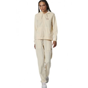 Γυναικεία Βελουτέ Ζακέτα Body Action Women's Velour Hoodie Jacket 071518-01 (Birch Cream)