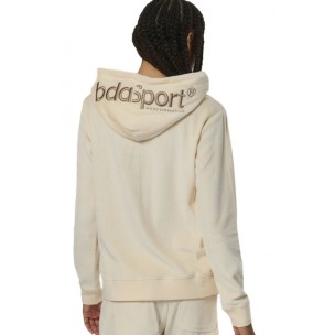Γυναικεία Βελουτέ Ζακέτα Body Action Women's Velour Hoodie Jacket 071518-01 (Birch Cream)