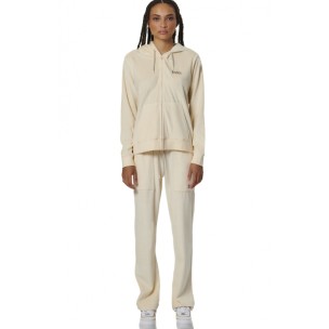 Γυναικεία Βελουτέ Ζακέτα Body Action Women's Velour Hoodie Jacket 071518-01 (Birch Cream)