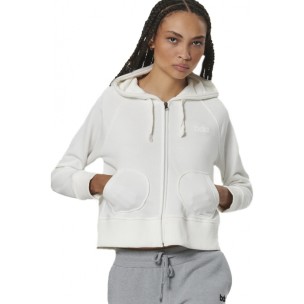 Γυναικεία Ζακέτα με Κουκούλα Body Action Women's Zip Through Hoodie 071522-01 (Star White)
