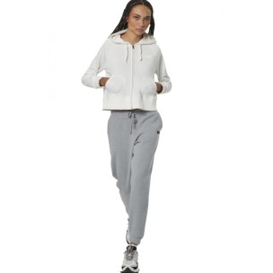 Γυναικεία Ζακέτα με Κουκούλα Body Action Women's Zip Through Hoodie 071522-01 (Star White)