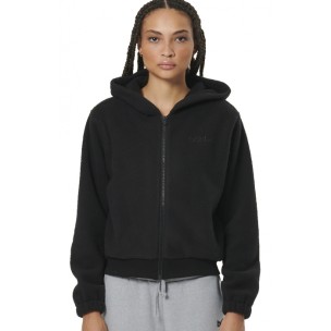 Γυναικεία Ζακέτα με Κουκούλα Body Action Women's Full Zip Sherpa Fleece Hoodie 071523-01 (Black)