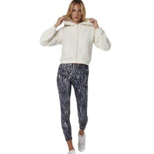 Γυναικεία Ζακέτα με Κουκούλα Body Action Women's Full Zip Sherpa Fleece Hoodie 071523-01 (Arctic Wolf Ecru)