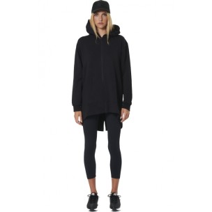 Γυναικεία Ζακέτα με Κουκούλα Body Action Women's Slub Hooded Fishtail Jacket 071531-01 (Black)