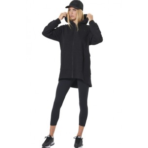 Γυναικεία Ζακέτα με Κουκούλα Body Action Women's Slub Hooded Fishtail Jacket 071531-01 (Black)