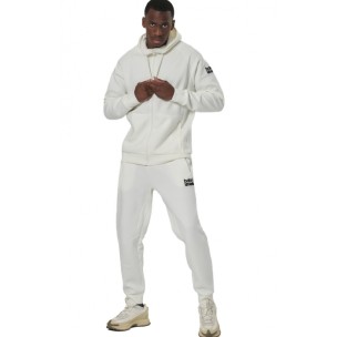 Ανδρική Ζακέτα με Κουκούλα Body Action Men's Sport Gym Tech Zip Hoodie 073521-05A (White Off)