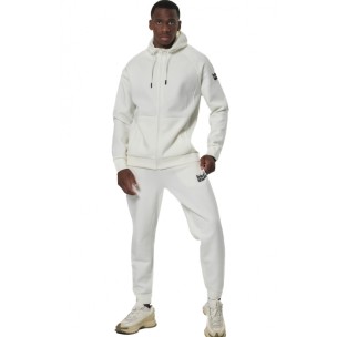 Ανδρική Ζακέτα με Κουκούλα Body Action Men's Sport Gym Tech Zip Hoodie 073521-05A (White Off)