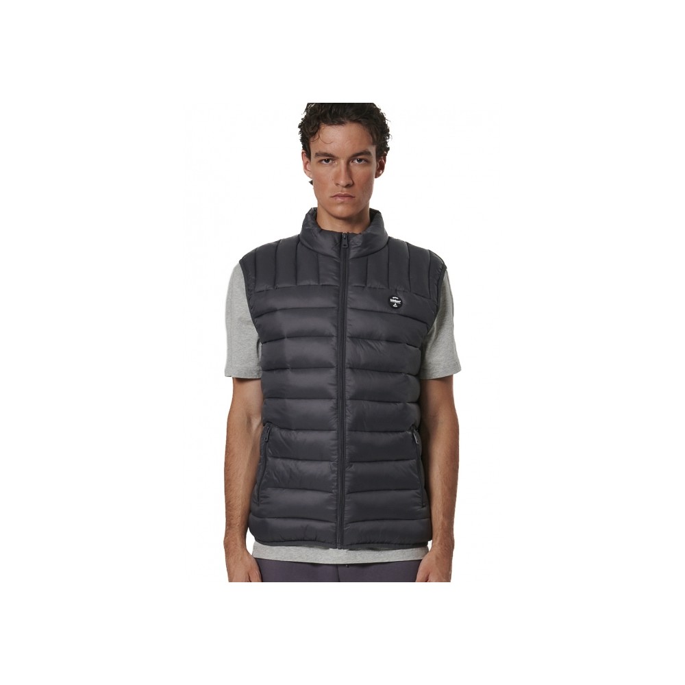 Ανδρικό Αμάνικο Μπουφάν Body Action Men's Lightweight Quilted Vest 073534-01 (Pinstripe Grey)