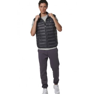 Ανδρικό Αμάνικο Μπουφάν Body Action Men's Lightweight Quilted Vest 073534-01 (Pinstripe Grey)