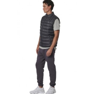 Ανδρικό Αμάνικο Μπουφάν Body Action Men's Lightweight Quilted Vest 073534-01 (Pinstripe Grey)