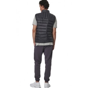 Ανδρικό Αμάνικο Μπουφάν Body Action Men's Lightweight Quilted Vest 073534-01 (Pinstripe Grey)