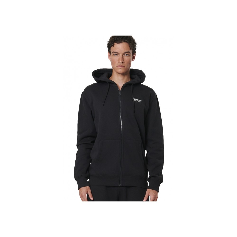 Ανδρική Ζακέτα με Κουκούλα Body Action Men's Zip Through Hoodie 073525-01 (Black)