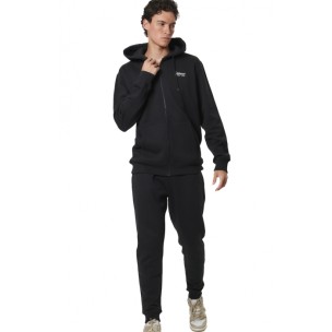 Ανδρική Ζακέτα με Κουκούλα Body Action Men's Zip Through Hoodie 073525-01 (Black)