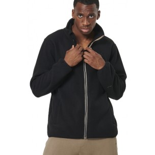 Ανδρική Ζακέτα Body Action Men's Boucle Fleece Jacket 073522-01 (Black)